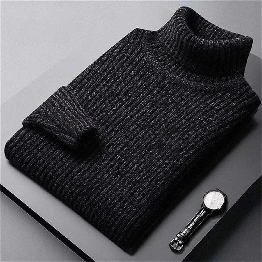 Torsten - Men's Ribbed Knit Turtleneck Sweater