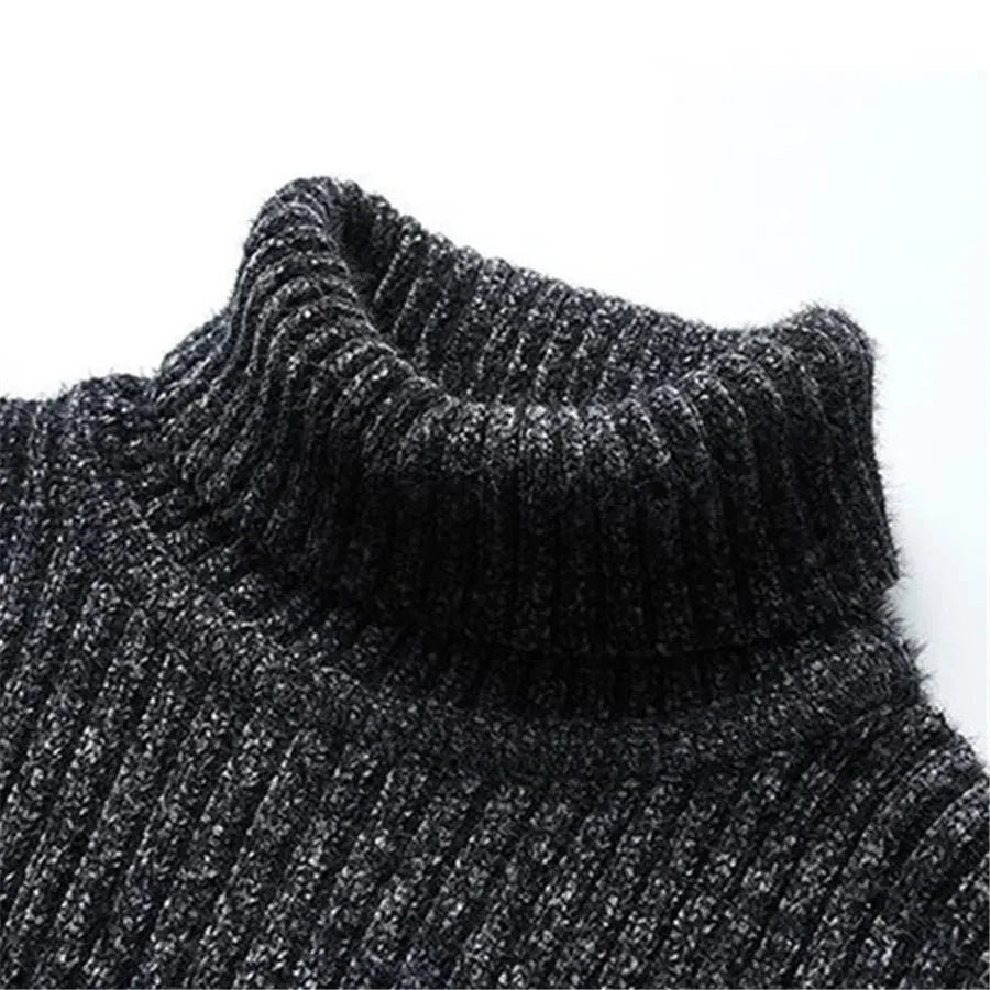 Torsten - Men's Ribbed Knit Turtleneck Sweater