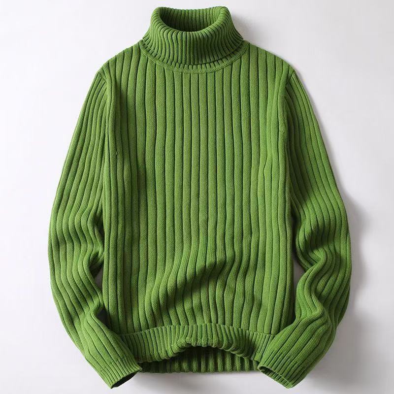 Tristan - Men's Knit Crew Neck Turtleneck Sweater