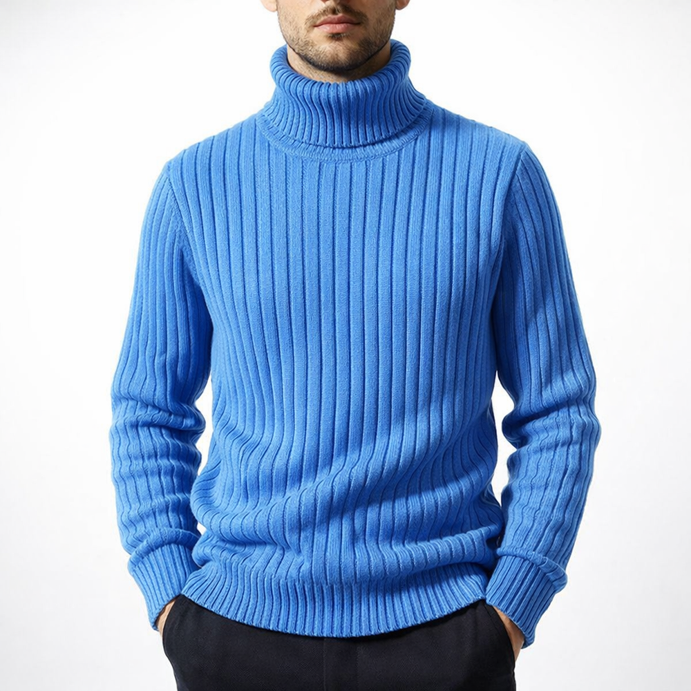 Tristan - Men's Knit Crew Neck Turtleneck Sweater