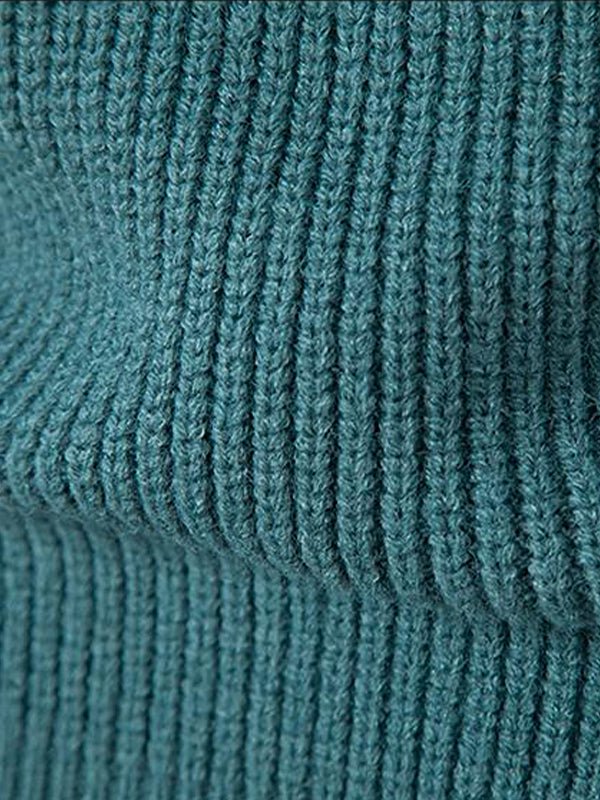 Valentin - Men's Color Block Mock Neck Turtleneck Sweater