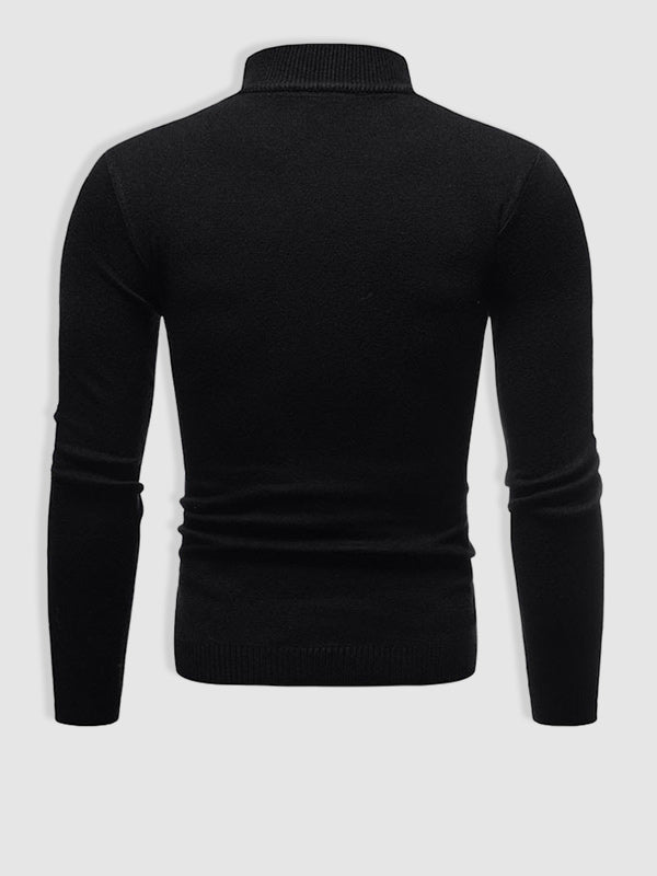 Verner - Men's Slim Fit Knit Turtleneck Sweater