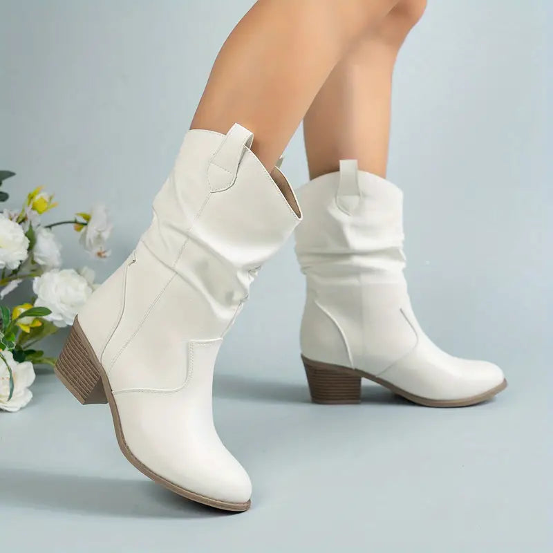 Veronique - Women's Western Heeled Ankle Boots