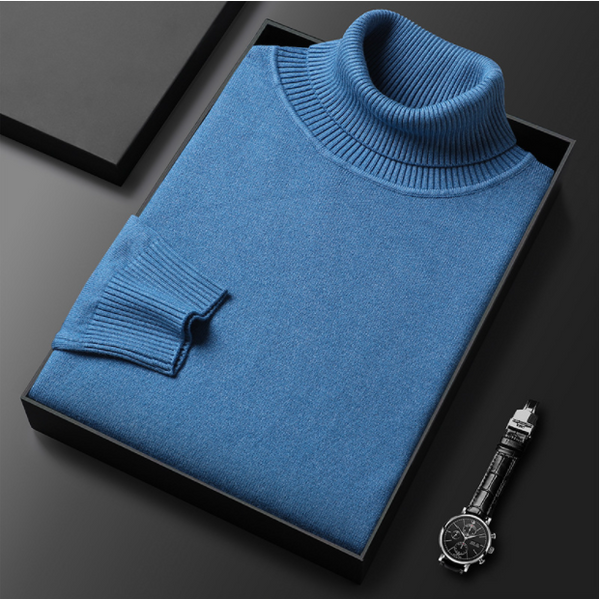 Vincent - Men's Ribbed Knit Turtleneck Sweater