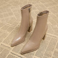 Vivienne - Women's Pointed Toe Heeled Ankle Boots