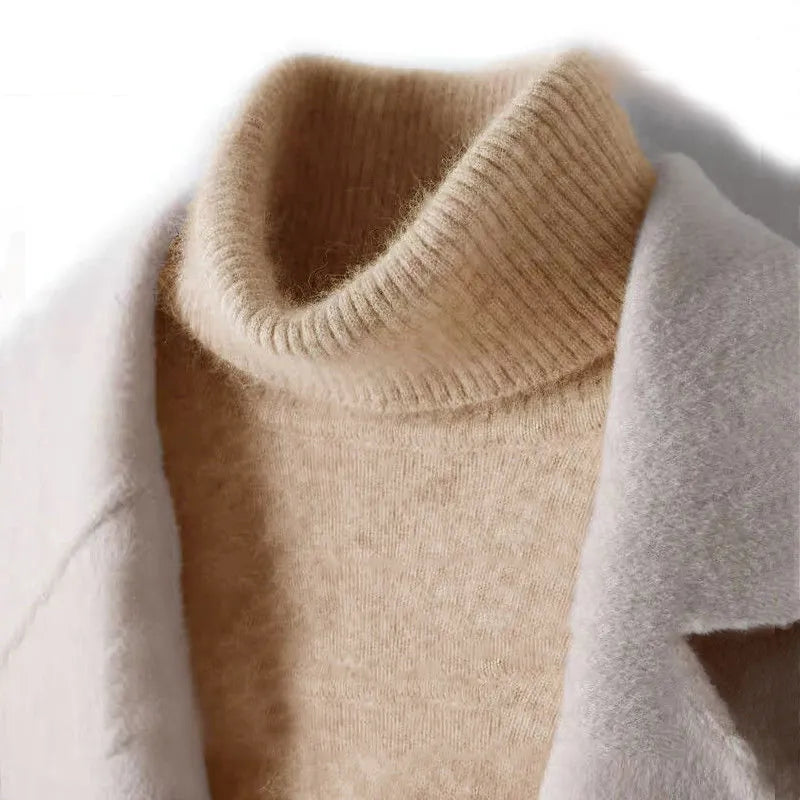 Warwick - Men's Ribbed Knit Turtleneck Sweater