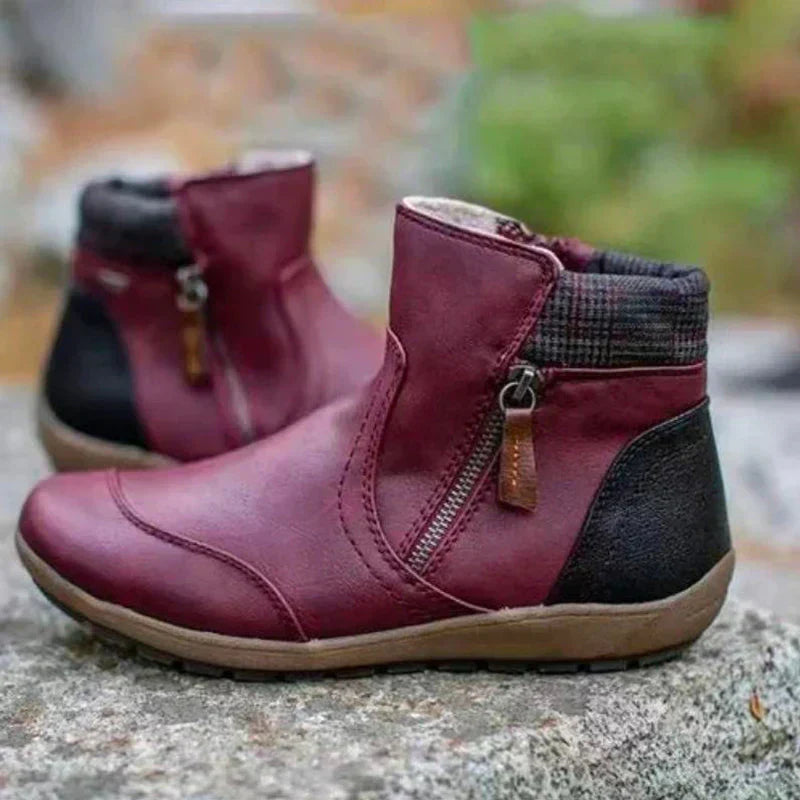 Wilhelmina - Women's Zip Up Ankle Boots