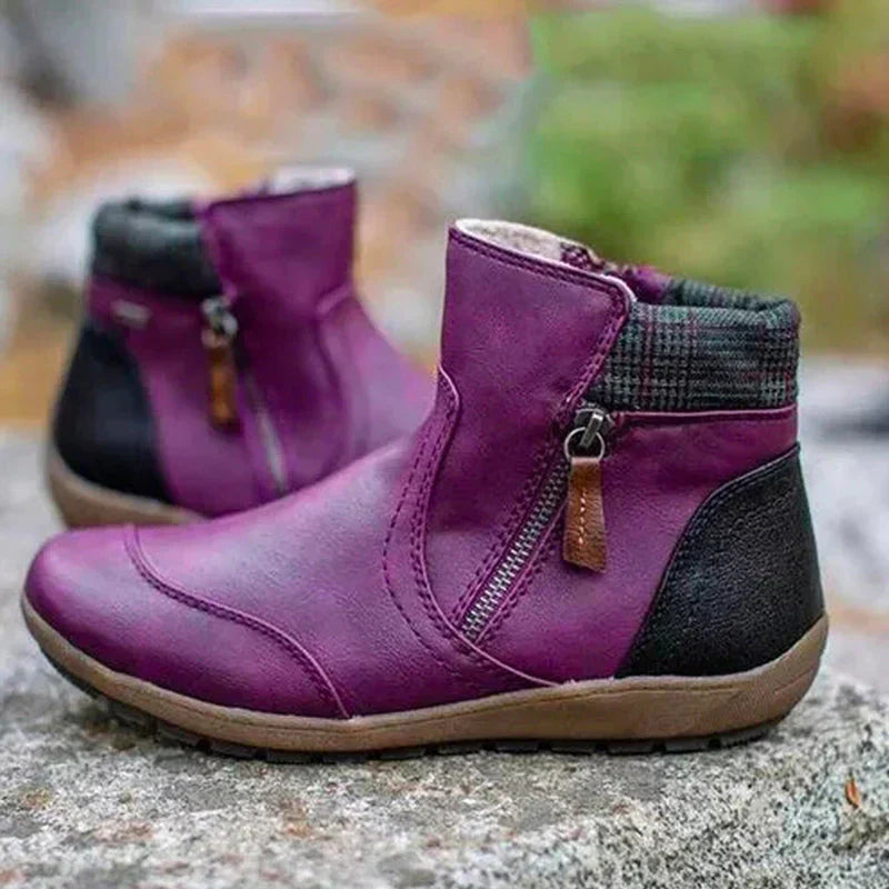 Wilhelmina - Women's Zip Up Ankle Boots