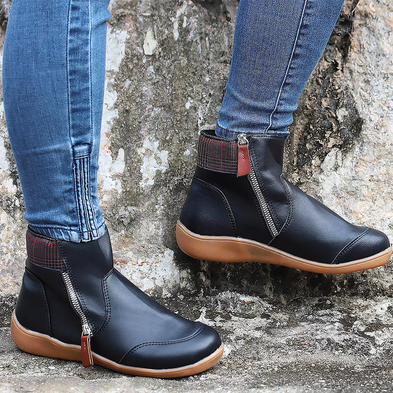 Wilhelmina - Women's Zip Up Ankle Boots