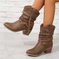 Willa - Women's Western Heeled Ankle Boots